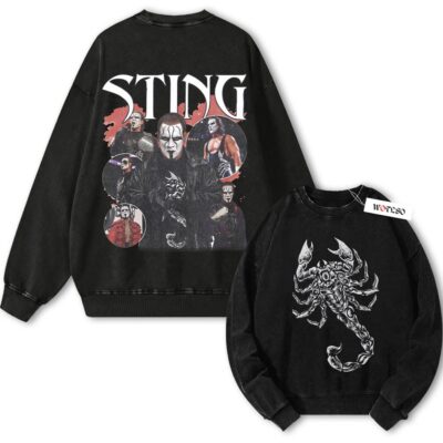 Sting, "Scorpion" Wrestling Graphic Vintage Sweatshirt