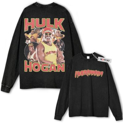 Hulk Hogan, "hulkamania" Wrestling Grahpic Vintage Long Sleeve Tee